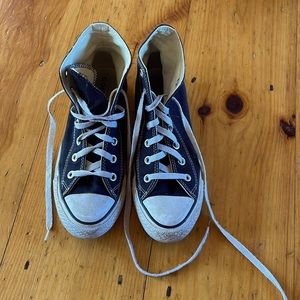 Mens 6/womens 8 black converse all star